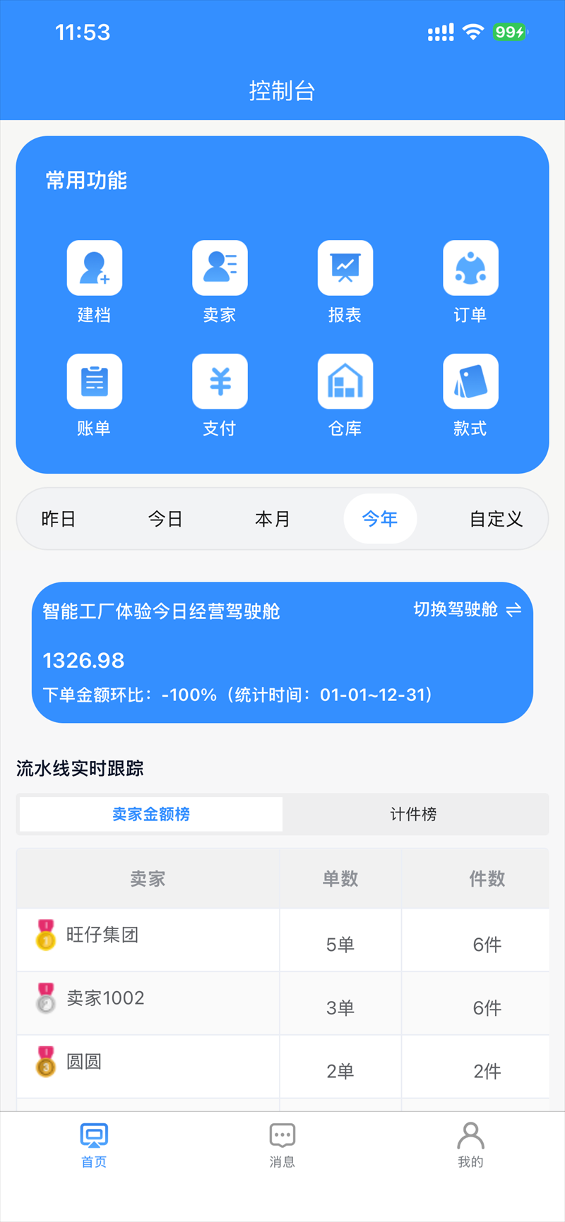 PTFactory 员工移动端界面
