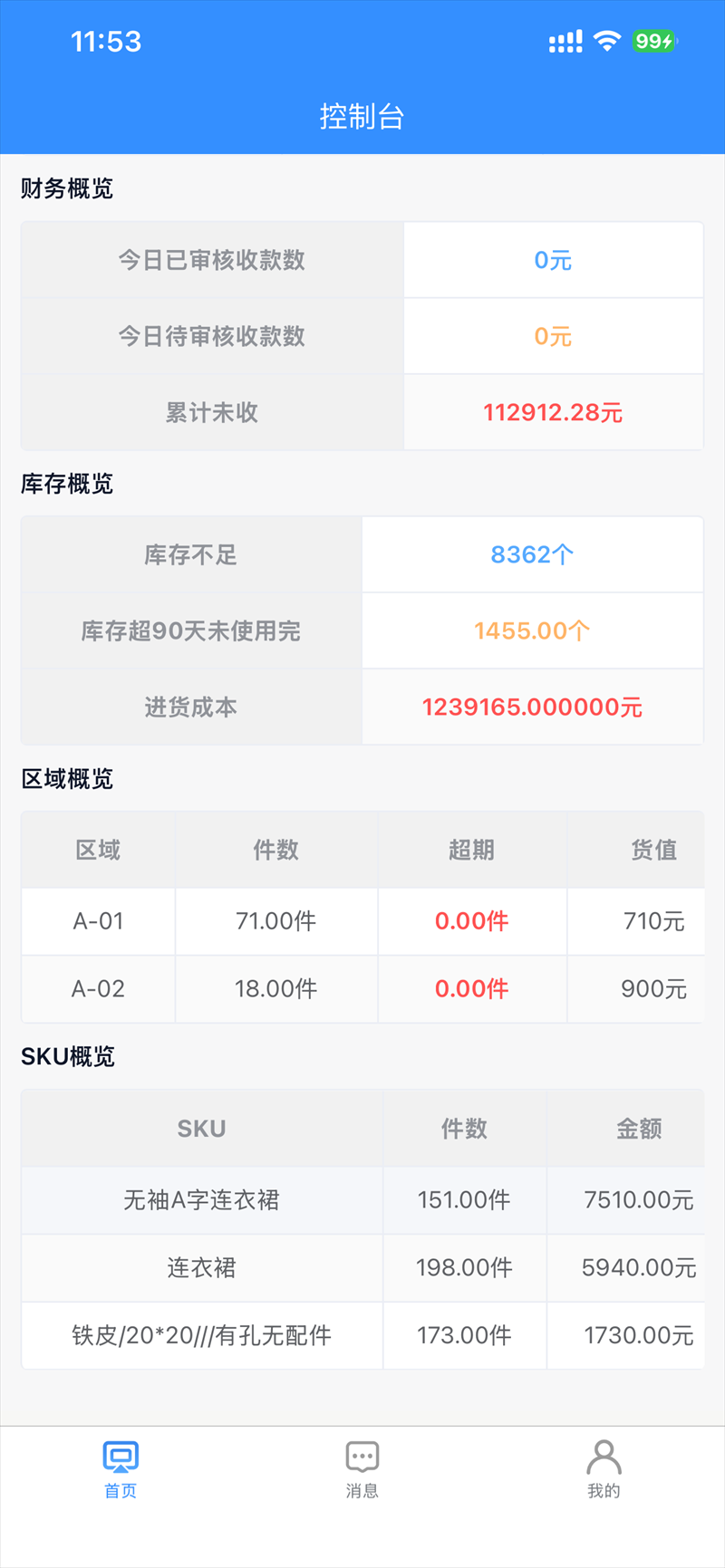 PTFactory 老板移动端界面